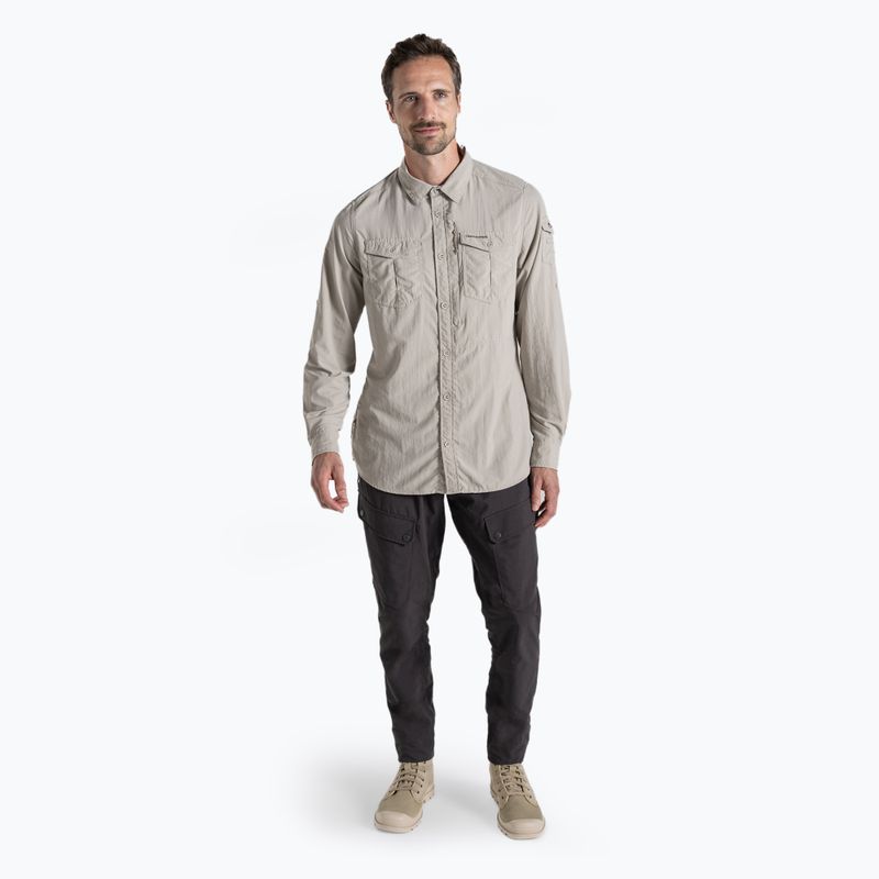 Koszula męska Craghoppers NosiLife Adventure Long Sleeved Shirt III parchment 2