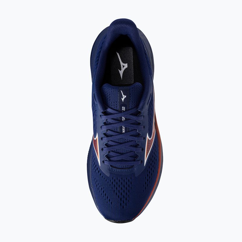 Buty do biegania męskie Mizuno Wave Inspire 22 beacon blue/tomato puree/firecracker 12