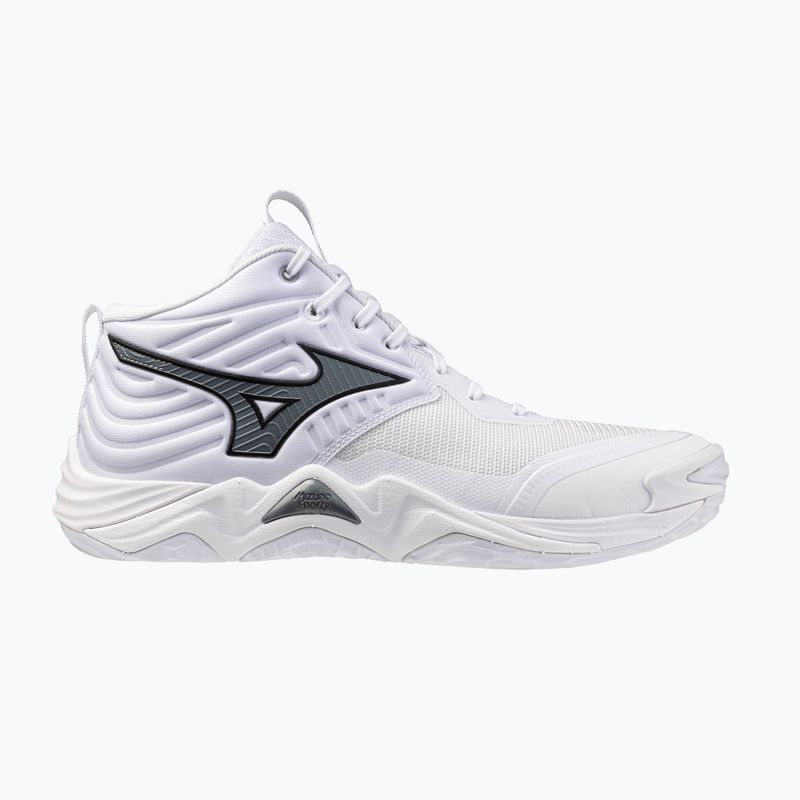 Buty do siatkówki Mizuno Wave Momentum Elite Mid white/metallic gray/black