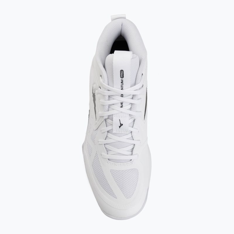 Buty do siatkówki Mizuno Wave Momentum Pro Mid white/metallic gray/black 5