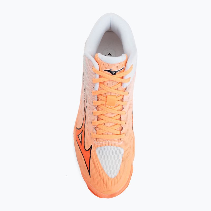 Buty do siatkówki Mizuno Wave Lightning Elite Mid Flamingo Coral/Lava Orange/White 5