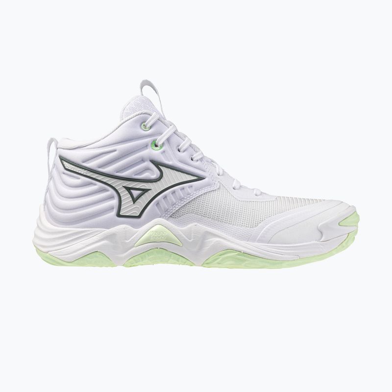 Buty do siatkówki damskie Mizuno Wave Momentum Elite Mid white/balsam green/ambrosia 8