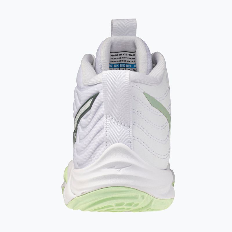Buty do siatkówki damskie Mizuno Wave Momentum Elite Mid white/balsam green/ambrosia 10