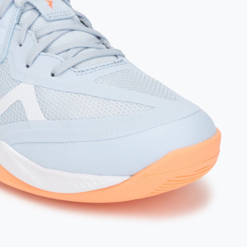 Buty do siatkówki damskie Mizuno Wave Momentum Pro blue finch/lava orange/flamingo coral 7