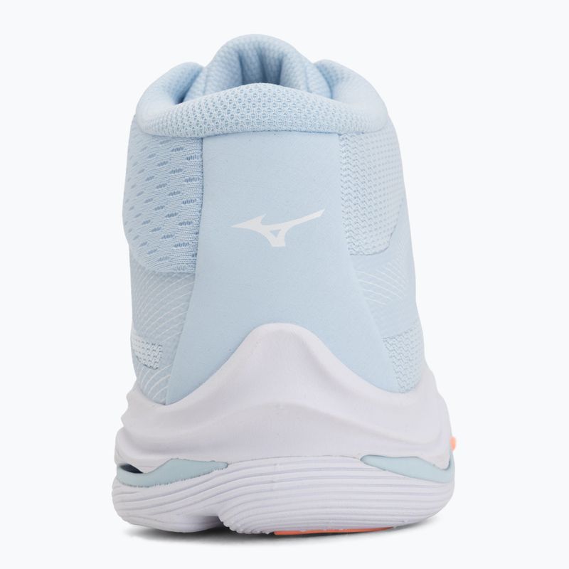 Buty do siatkówki damskie Mizuno Wave Lightning Pro Mid blue finch/lava orange/flamingo coral 6