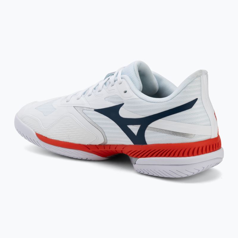 Buty do tenisa męskie Mizuno Wave Exceed Court AC white/insignia blue/orange 3