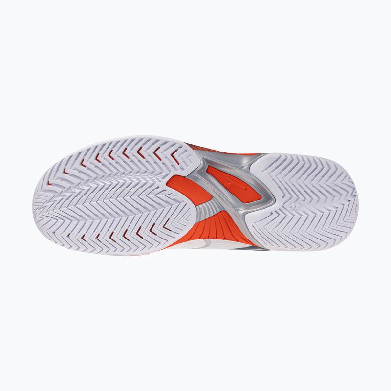 Buty do tenisa męskie Mizuno Wave Exceed Court AC white/insignia blue/orange 11