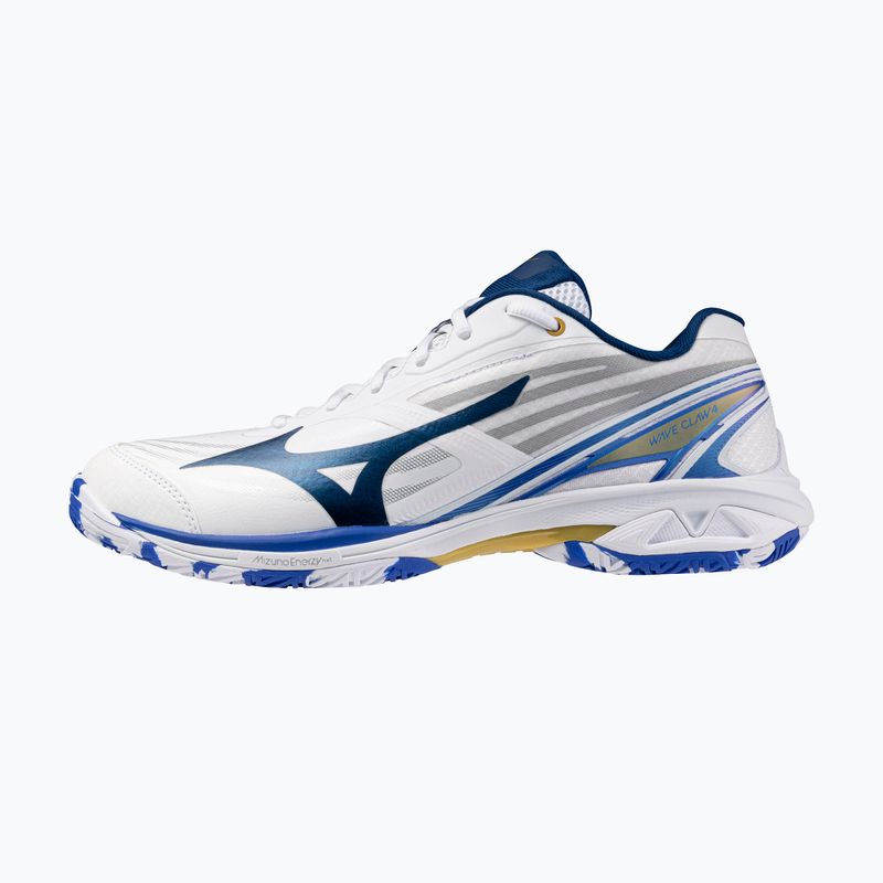 Buty do badmintona damskie Mizuno Wave Claw 4 white/dazzling blue/stargazer
