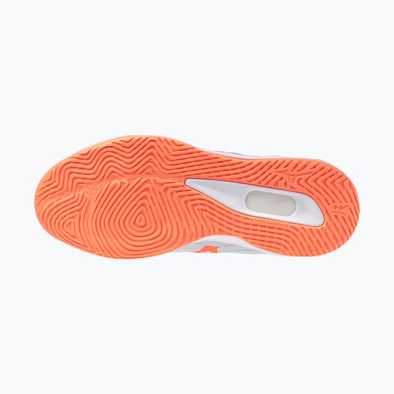 Buty do siatkówki damskie Mizuno Wave Luminous Elite blue finch/lava orange/flamingo coral 4