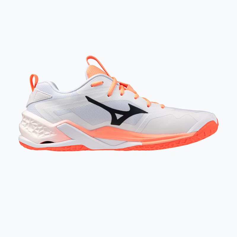 Buty do piłki ręcznej Mizuno Wave Stealth Neo 2.1 white/black/flamingo coral 9