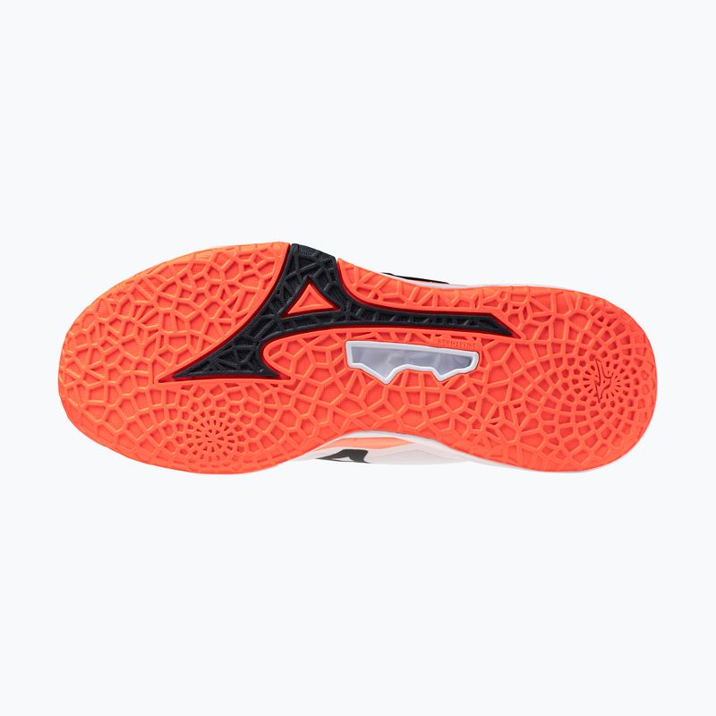 Buty do piłki ręcznej Mizuno Wave Stealth Neo 2.1 white/black/flamingo coral 11