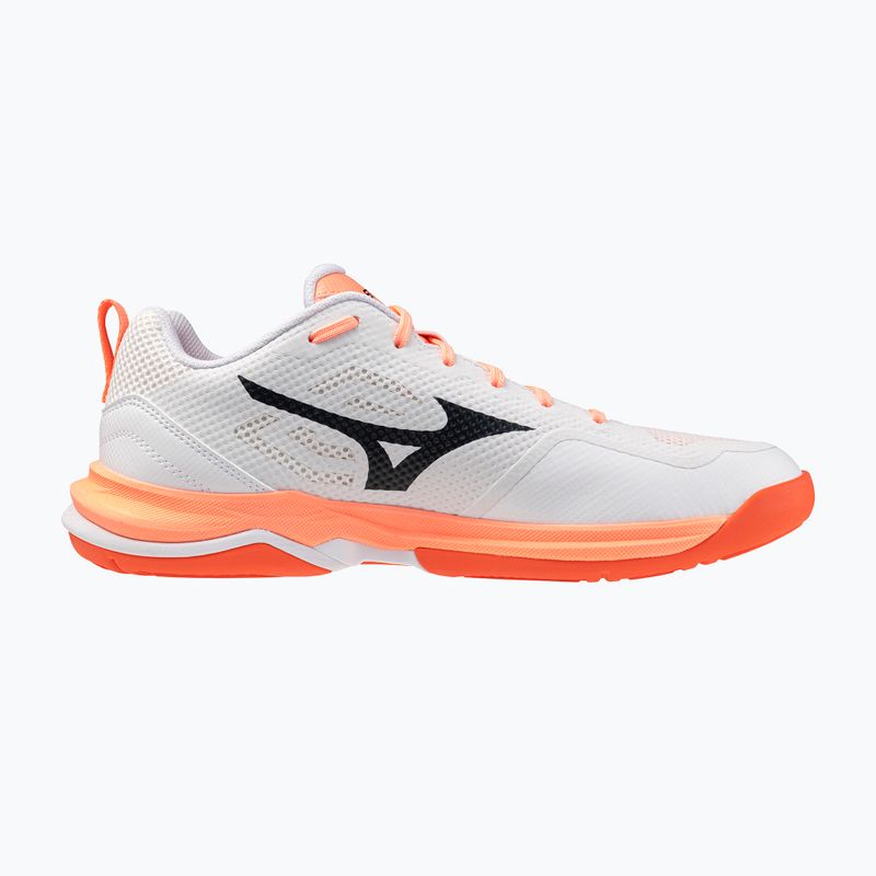 Buty do piłki ręcznej Mizuno Wave Stealth Pro white/black/flamingo coral 9