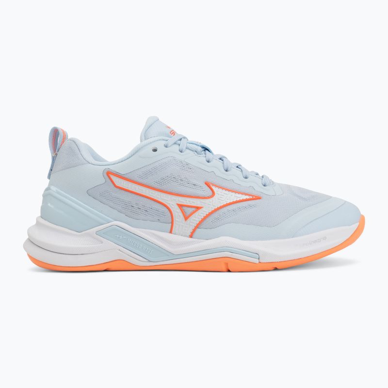 Buty do piłki ręcznej damskie Mizuno Wave Stealth Elite blue finch/white 2