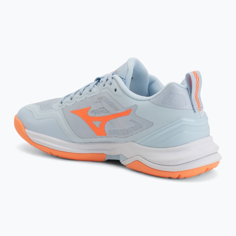 Buty do piłki ręcznej damskie Mizuno Wave Stealth Elite blue finch/white 3
