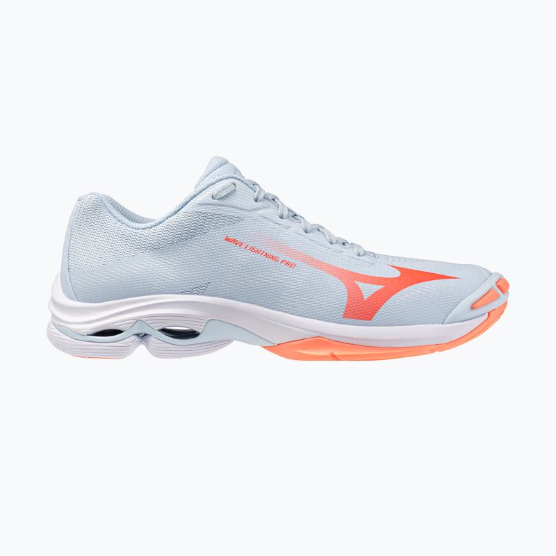 Buty do siatkówki damskie Mizuno Wave Lightning Pro blue finch/lava orange/flamingo coral 8