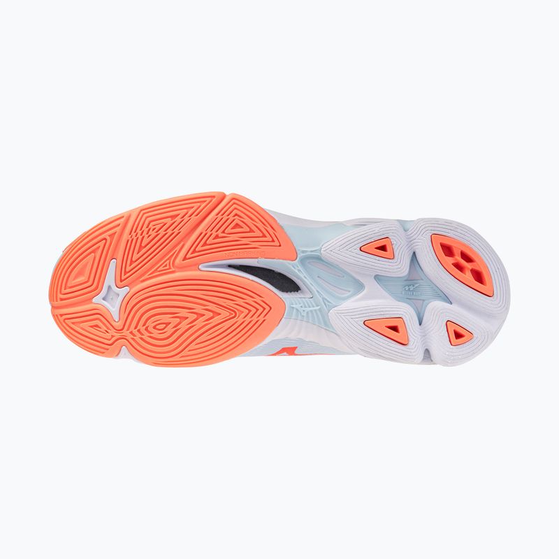 Buty do siatkówki damskie Mizuno Wave Lightning Pro blue finch/lava orange/flamingo coral 11
