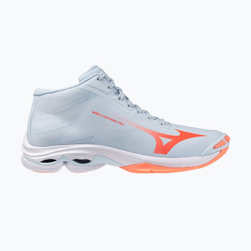 Buty do siatkówki damskie Mizuno Wave Lightning Pro Mid blue finch/lava orange/flamingo coral 8