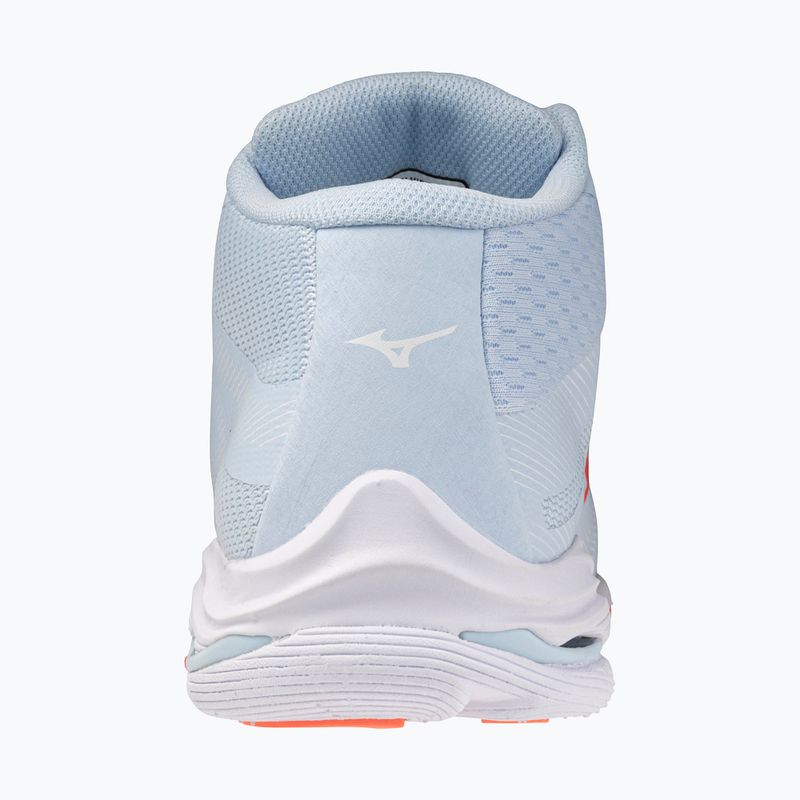 Buty do siatkówki damskie Mizuno Wave Lightning Pro Mid blue finch/lava orange/flamingo coral 10