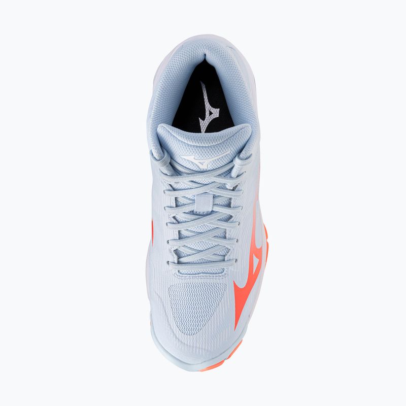 Buty do siatkówki damskie Mizuno Wave Lightning Pro Mid blue finch/lava orange/flamingo coral 12