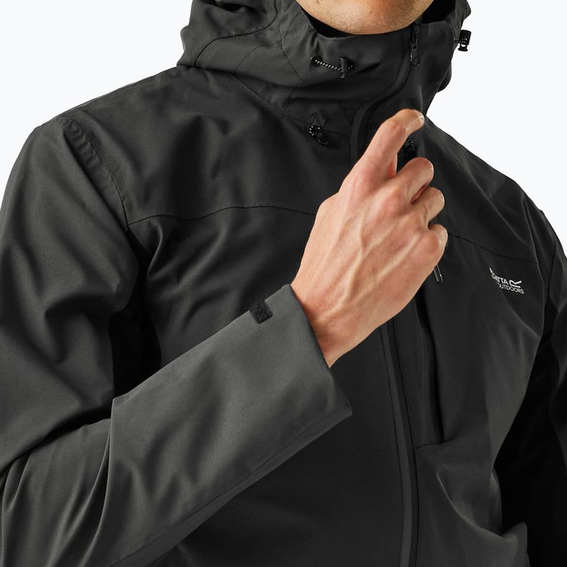 Kurtka softshell męska REGATTA Birchdale II ash/black 6