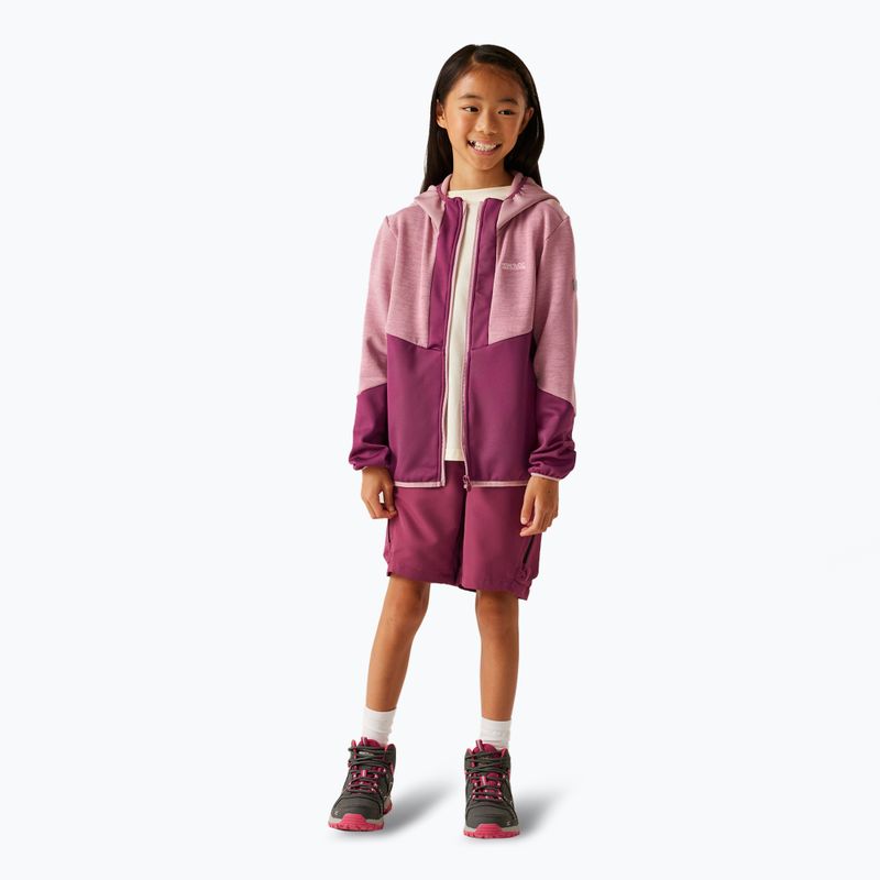 Bluza polarowa dziecięca REGATTA Dissolver X beaujolais/lilas 2