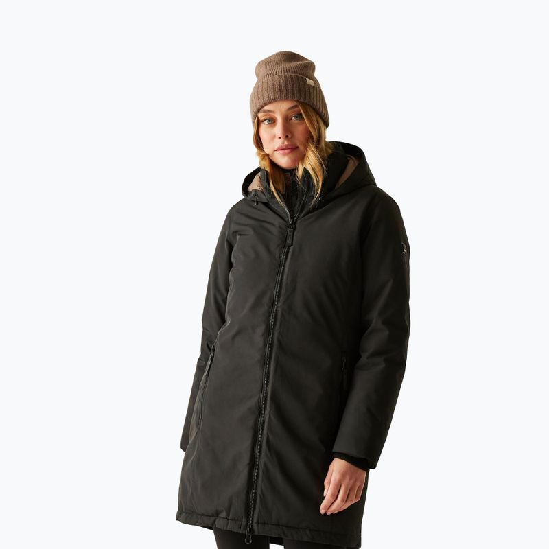 Kurtka przeciwdeszczowa damska REGATTA Marron black/mocha