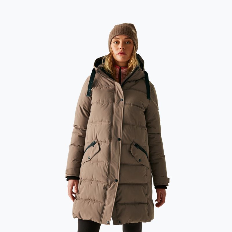 Płaszcz ocieplany damski REGATTA Eryn mocha/black