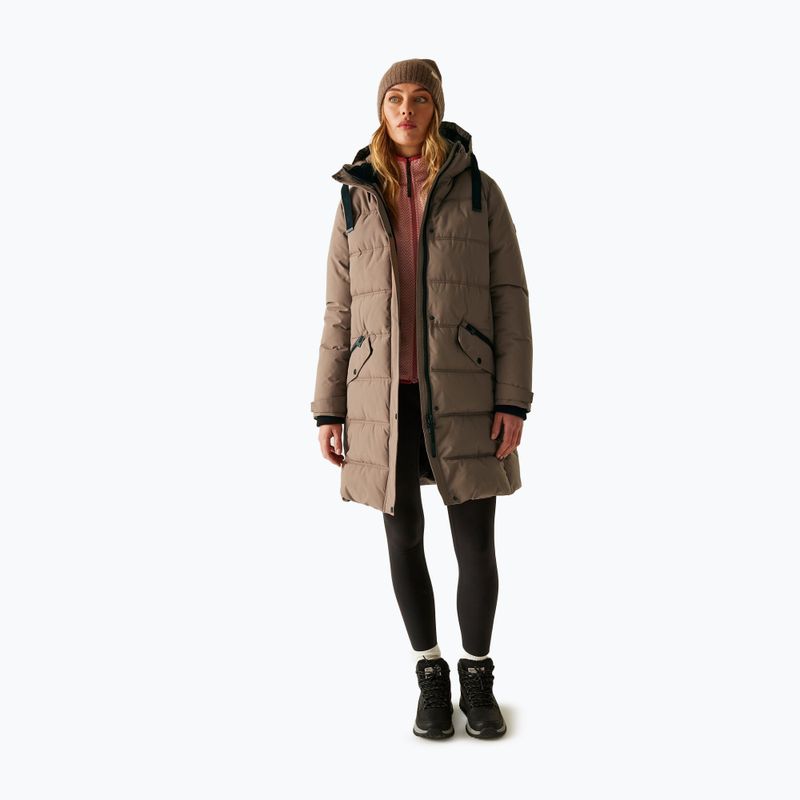 Płaszcz ocieplany damski REGATTA Eryn mocha/black 2