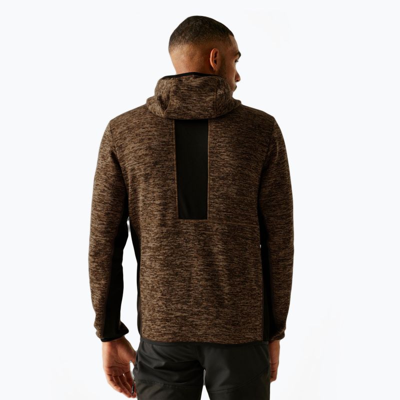 Bluza męska REGATTA Alven nut brown marl/black 3