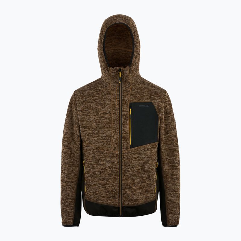 Bluza męska REGATTA Alven nut brown marl/black 7