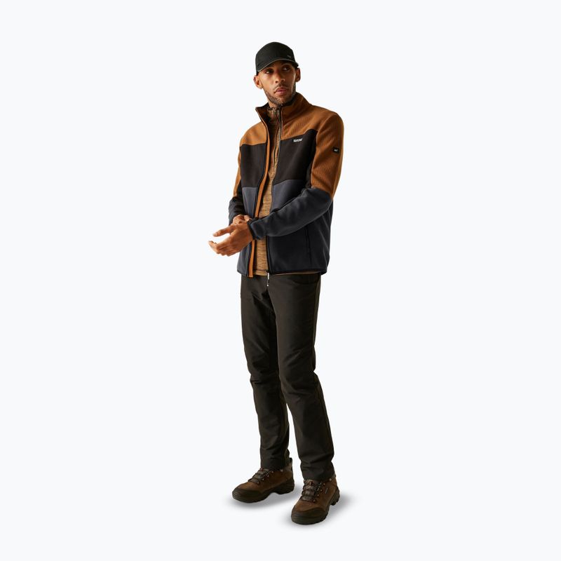 Bluza polarowa męska REGATTA Ormont nut brown/black/ash 2
