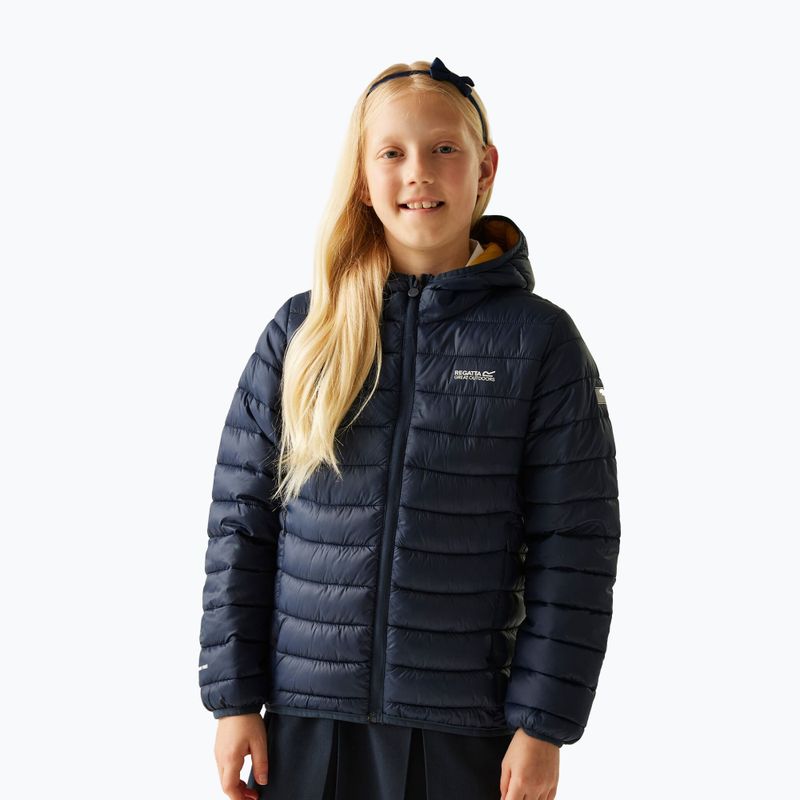 Kurtka dziecięca REGATTA Hooded Marizion navy/gold flake 4
