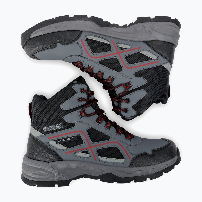 Buty turystyczne męskie REGATTA Vendeavour granite/rio red 9