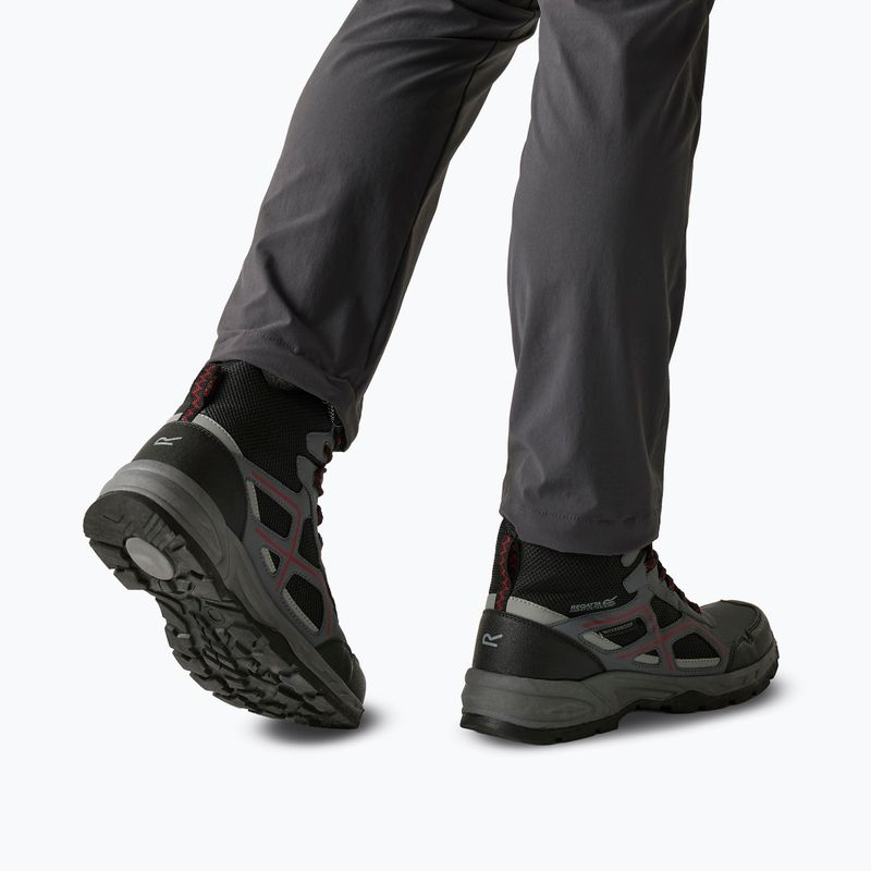 Buty turystyczne męskie REGATTA Vendeavour granite/rio red 13