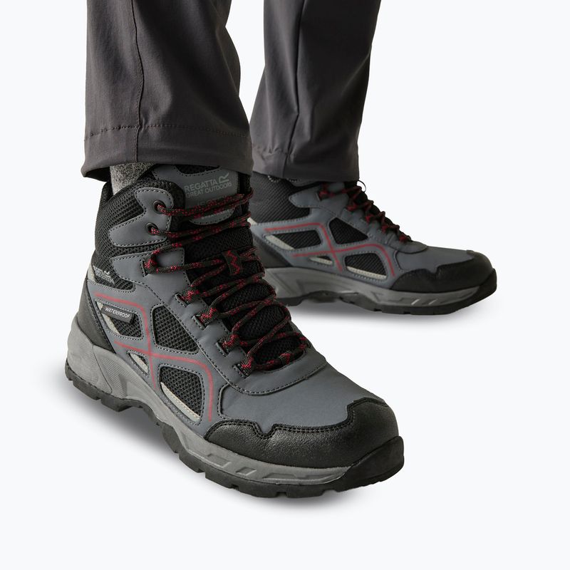 Buty turystyczne męskie REGATTA Vendeavour granite/rio red 14