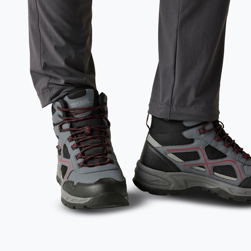 Buty turystyczne męskie REGATTA Vendeavour granite/rio red 15