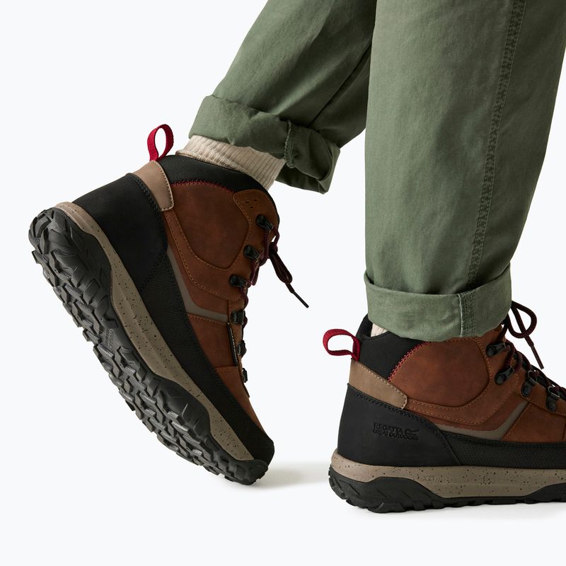 Buty turystyczne męskie REGATTA Renford brown/rio red 14