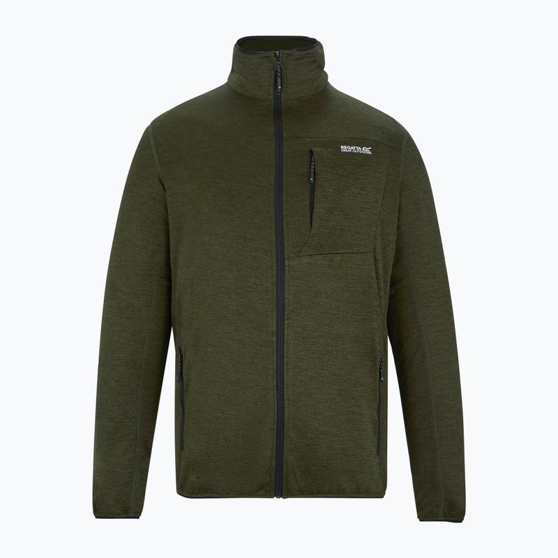 Bluza trekkingowa męska REGATTA Hillden Midlayer dark khaki 5