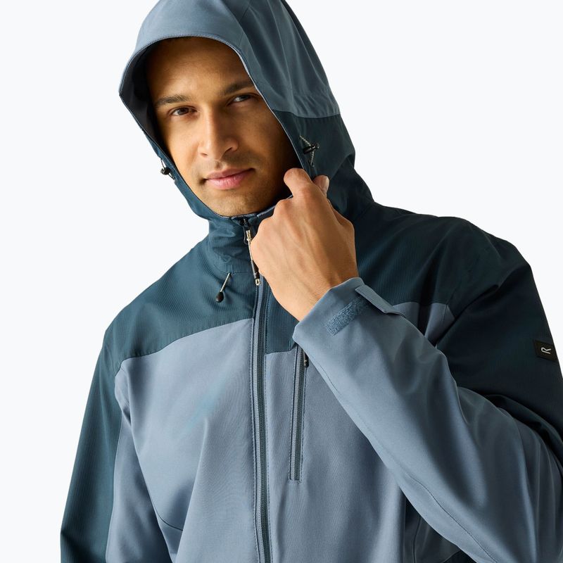 Kurtka przeciwdeszczowa męska REGATTA Highton Stretch IV chine blue/night sky 7