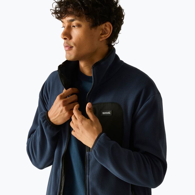 Bluza polarowa męska REGATTA Frankie Full Zip Fleece navy/black 5