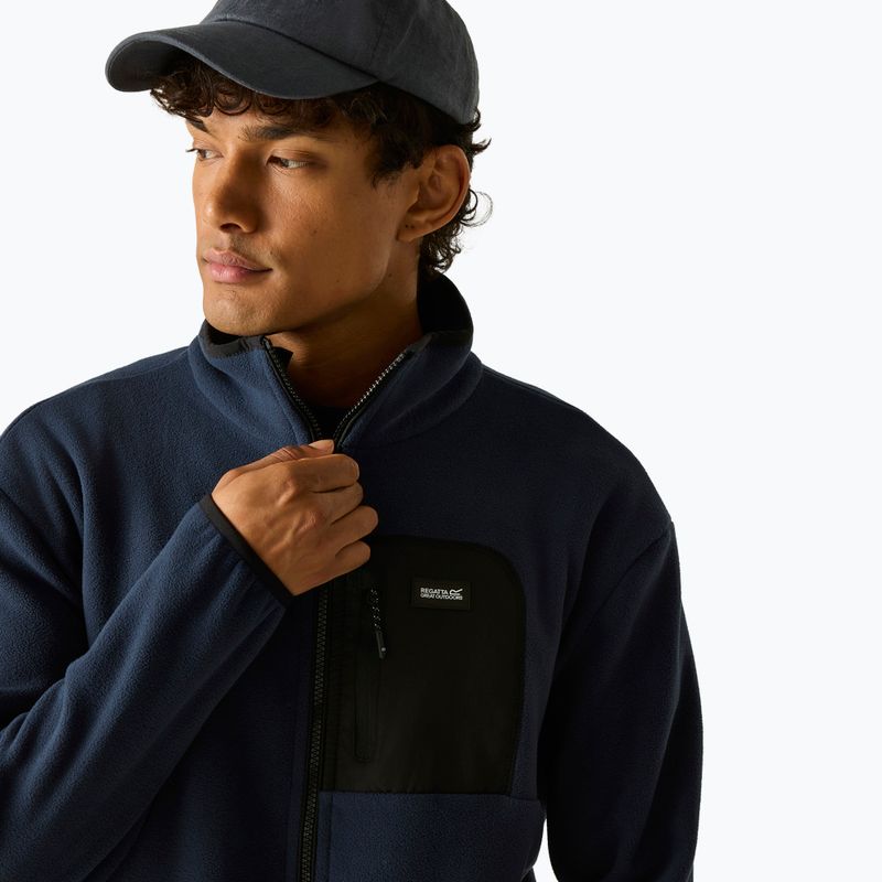 Bluza polarowa męska REGATTA Frankie Full Zip Fleece navy/black 6