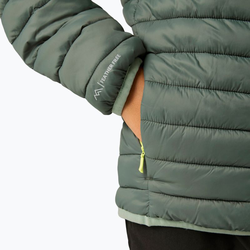 Kurtka ocieplana dziecięca REGATTA Lofthouse dark forest green/wild lime 16