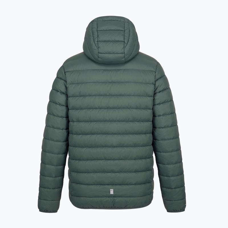 Kurtka ocieplana dziecięca REGATTA Lofthouse dark forest green/wild lime 2