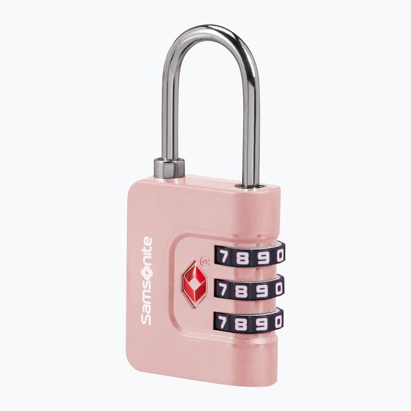 Kłódka Samsonite Combiblock 3 Dial TSA rose 2