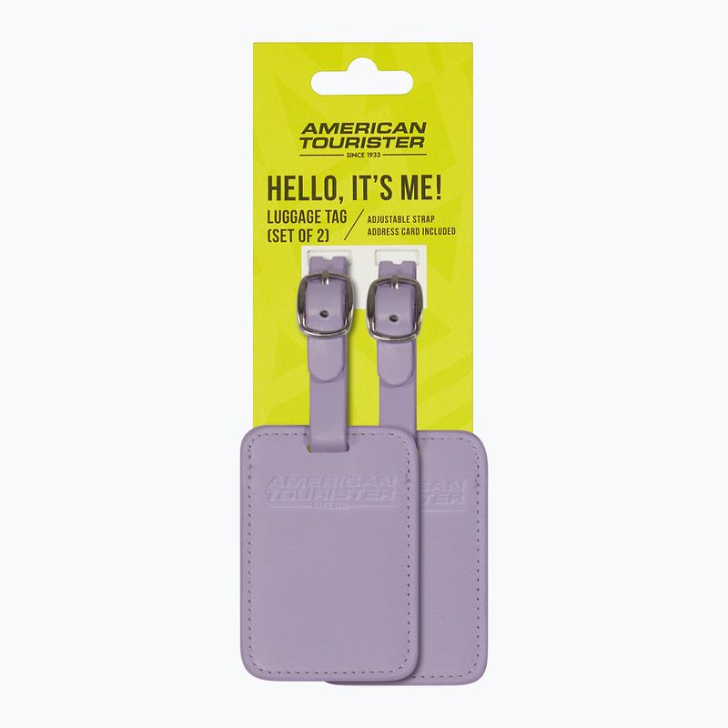 Zawieszka do bagażu American Tourister Luggage Tag 2 szt. digital lavender 4