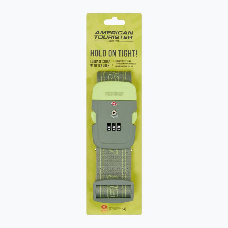 Pasek American Turister Luggage olive/lime 3