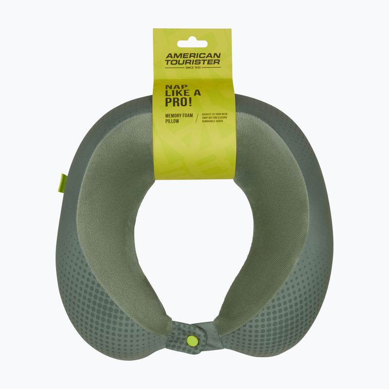 Poduszka turystyczna American Tourister Travel Memoryfoam olive/lime 4