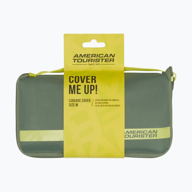 Pokrowiec na walizkę American Tourister Foldable Luggage M olive/lime 3