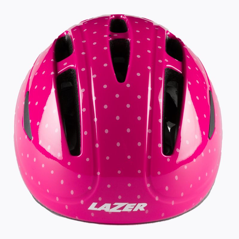 Kask rowerowy dziecięcy Lazer BOB+ pink dots 2