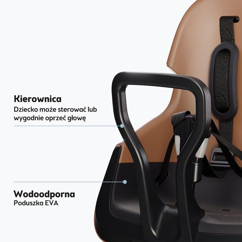 Fotelik rowerowy bobike Exclusive Mini Evolve cinnamon brown 9